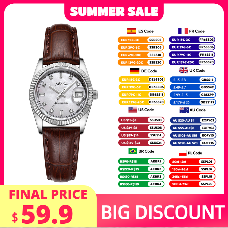 Luxury Watch Business - Addies 585 Quartz Woman's Watch 28mm