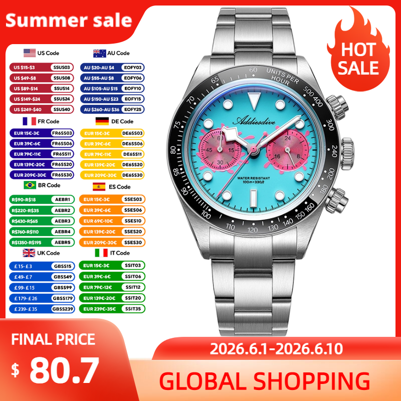 Zero Luxury Watch - ADDIESDIVE Leisure Men Quartz Watch New