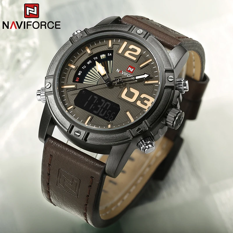 Luxury Watch Winder - NAVIFORCE Top Brand Men Watch Multifunction