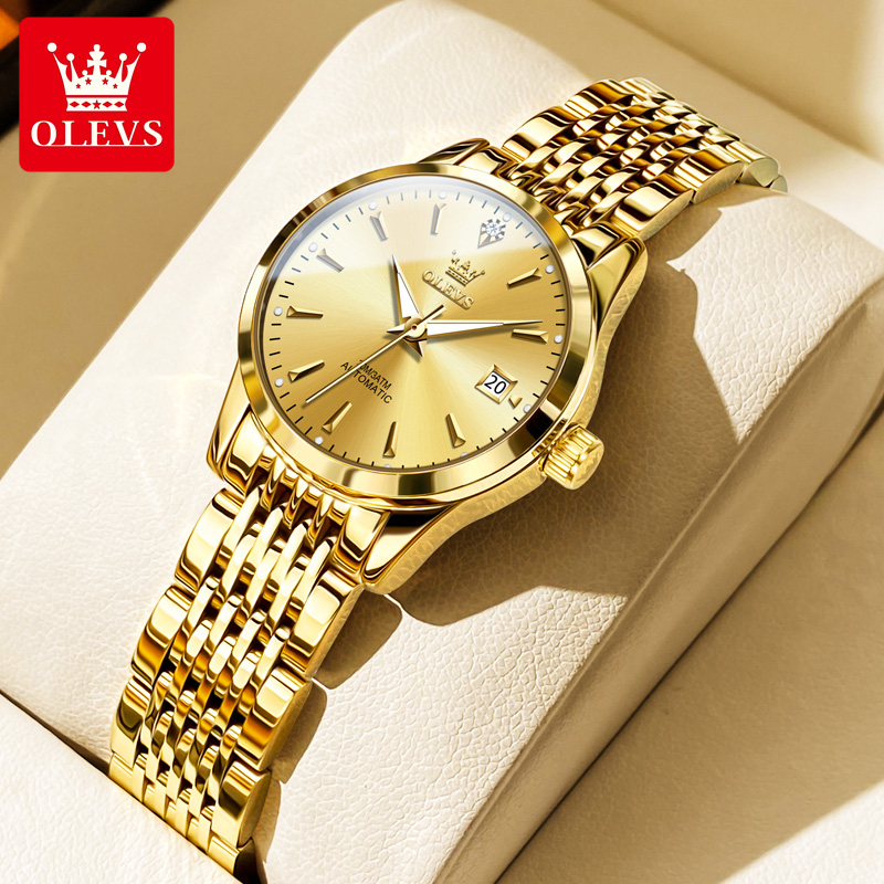 Luxury Watch Winder - OLEVS Automatic Watch for Women Calendar