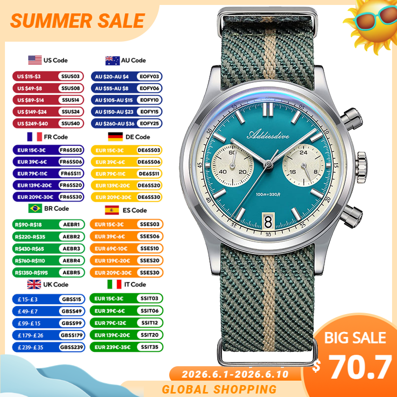 Zero Luxury Watch - ADDIESDIVE 38mm Casual Men's Quartz Wristwatch