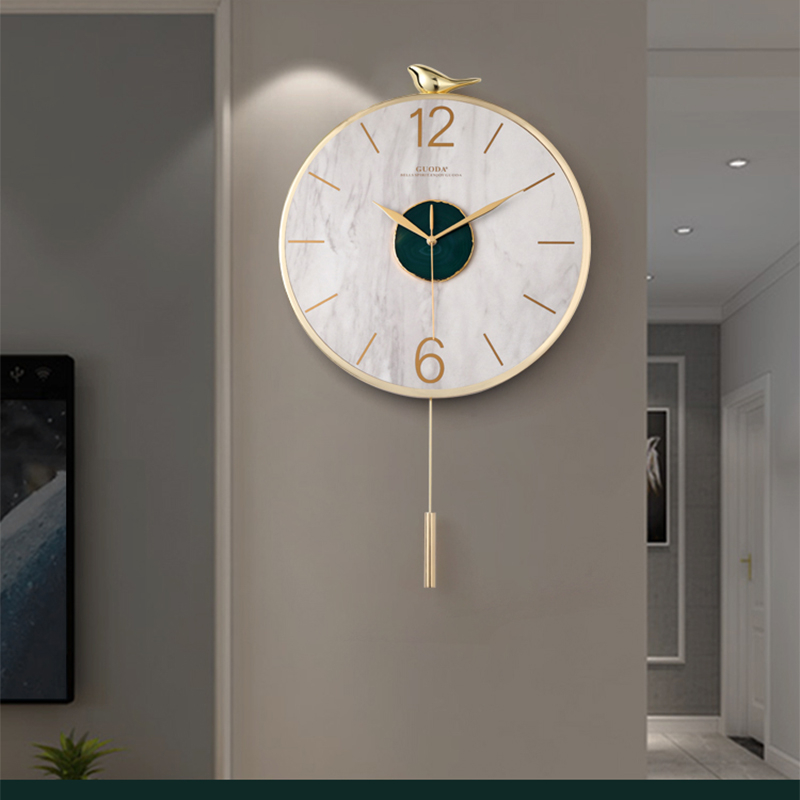 Nordic Wall Clock Metal Agate  - Luxury Watch Europe avis et prix