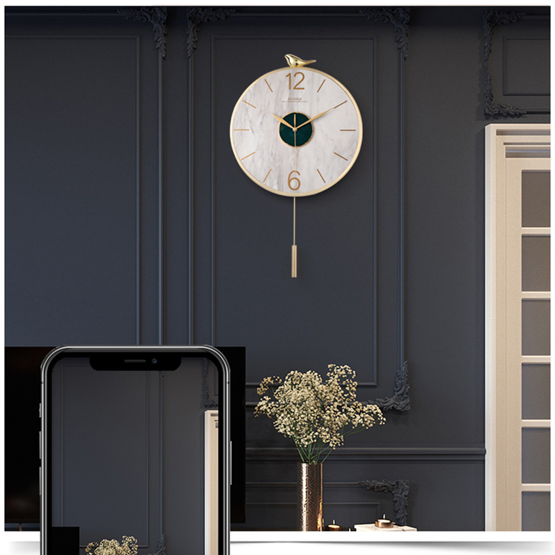 Nordic Wall Clock Metal Agate  - Luxury Watch Europe avis et prix
