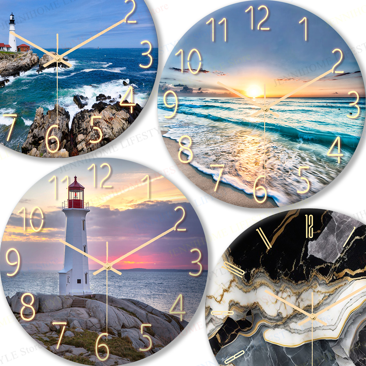 Beach Wall Clock Wall Art Cloc - Luxury Watch Europe avis et prix