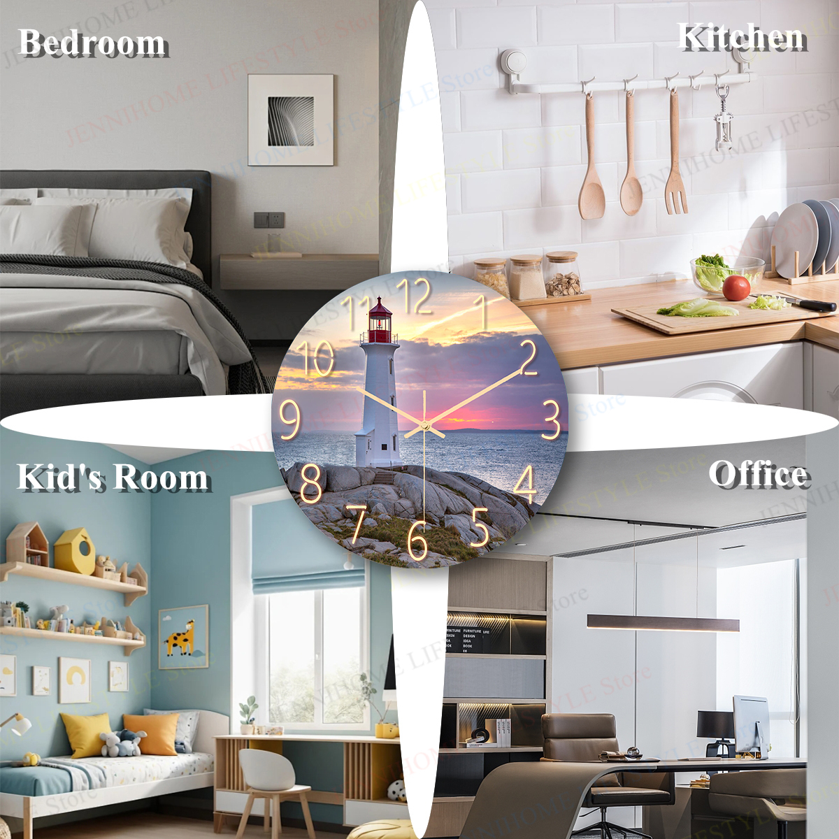 Beach Wall Clock Wall Art Cloc - Luxury Watch Europe avis et prix