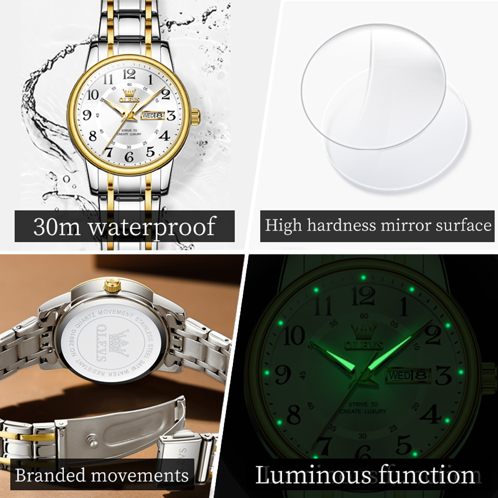 OLEVS 2891 Luxury Brand Fashio - Luxury Quartz Watch Brands avis et prix