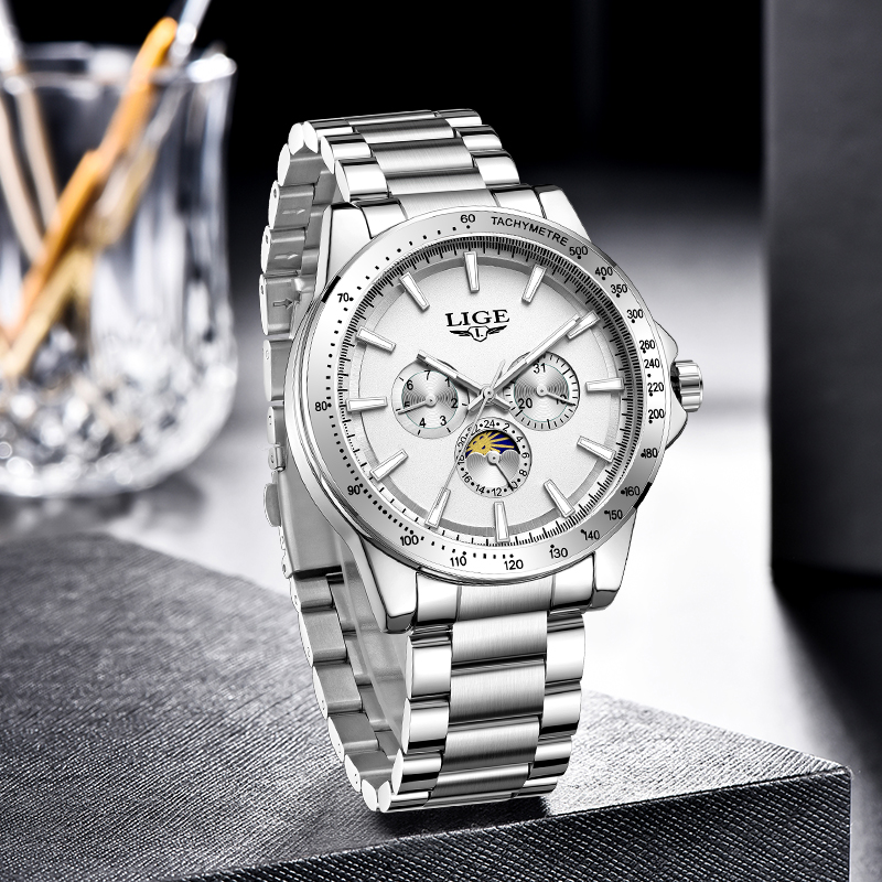 LIGE Top Brand Luxury Quartz M - Luxury Watch Business avis et prix
