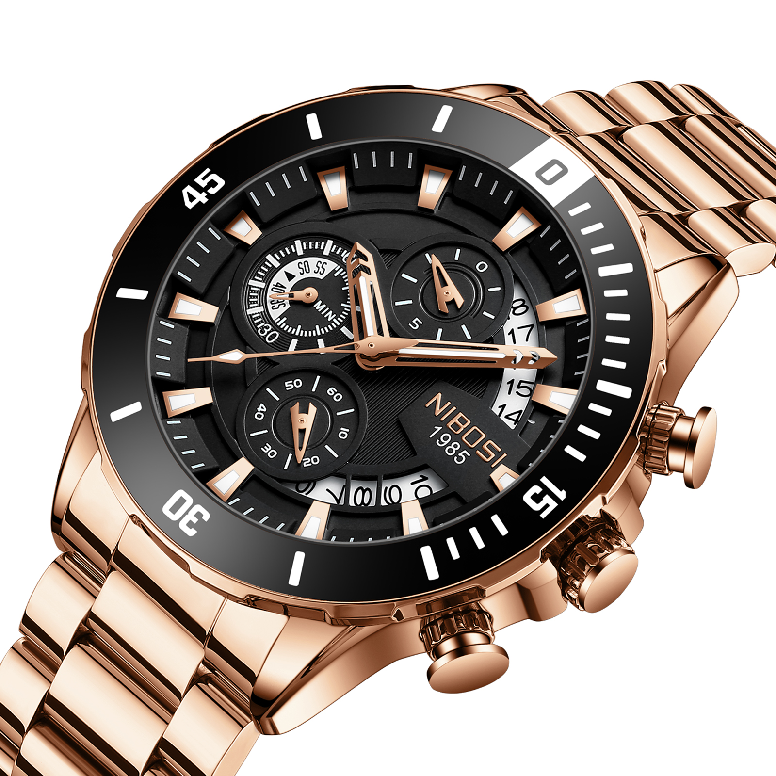 NIBOSI New Men's Watches Top B - Luxury Quartz Watch Brands avis et prix