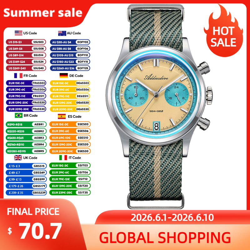 ADDIESDIVE Luxury Men Watch Do - Zero Luxury Watch avis et prix