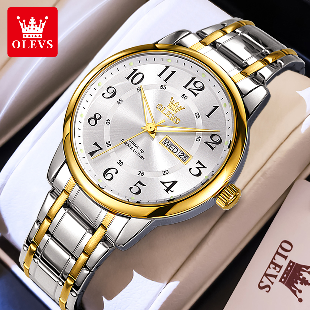 OLEVS Casual fashion men's wat - Luxury Quartz Watch Brands avis et prix
