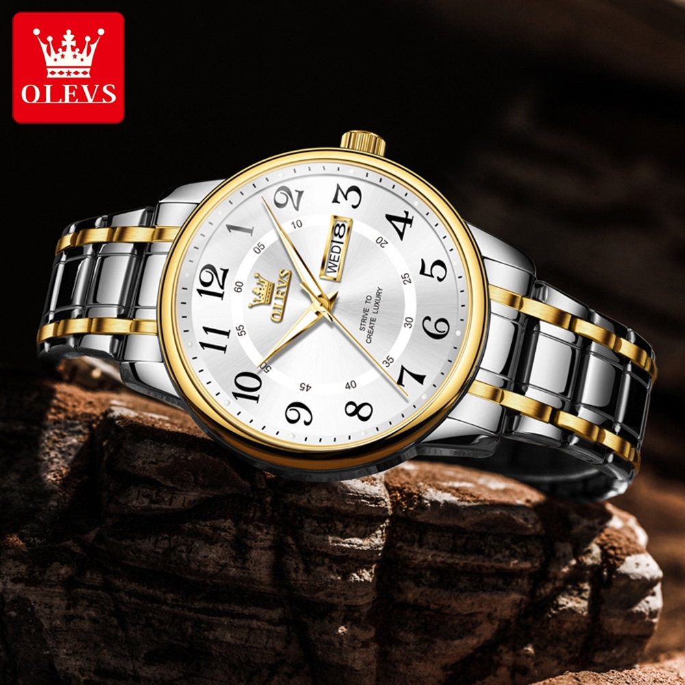 OLEVS Casual fashion men's wat - Luxury Quartz Watch Brands avis et prix