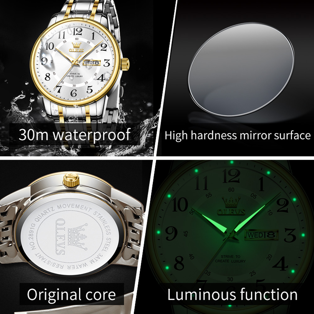 OLEVS Casual fashion men's wat - Luxury Quartz Watch Brands avis et prix