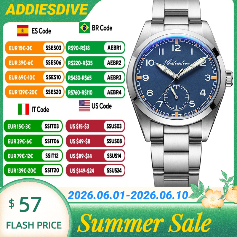 ADDIESDIVE Japan VH60 Stainles - Luxury Watch It avis et prix