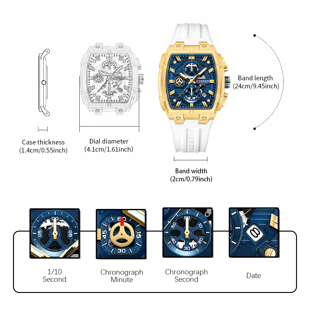 CURREN Luxury Vintage Watch fo - Luxury Watch Business avis et prix