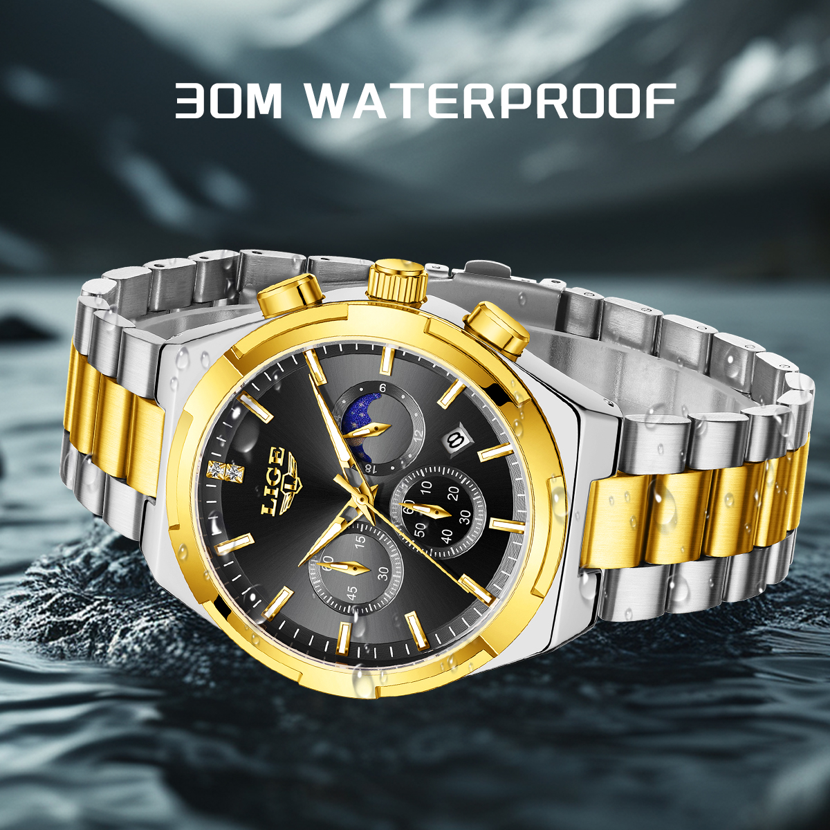 LIGE Classic Business Man Watc - Luxury Watch Business avis et prix