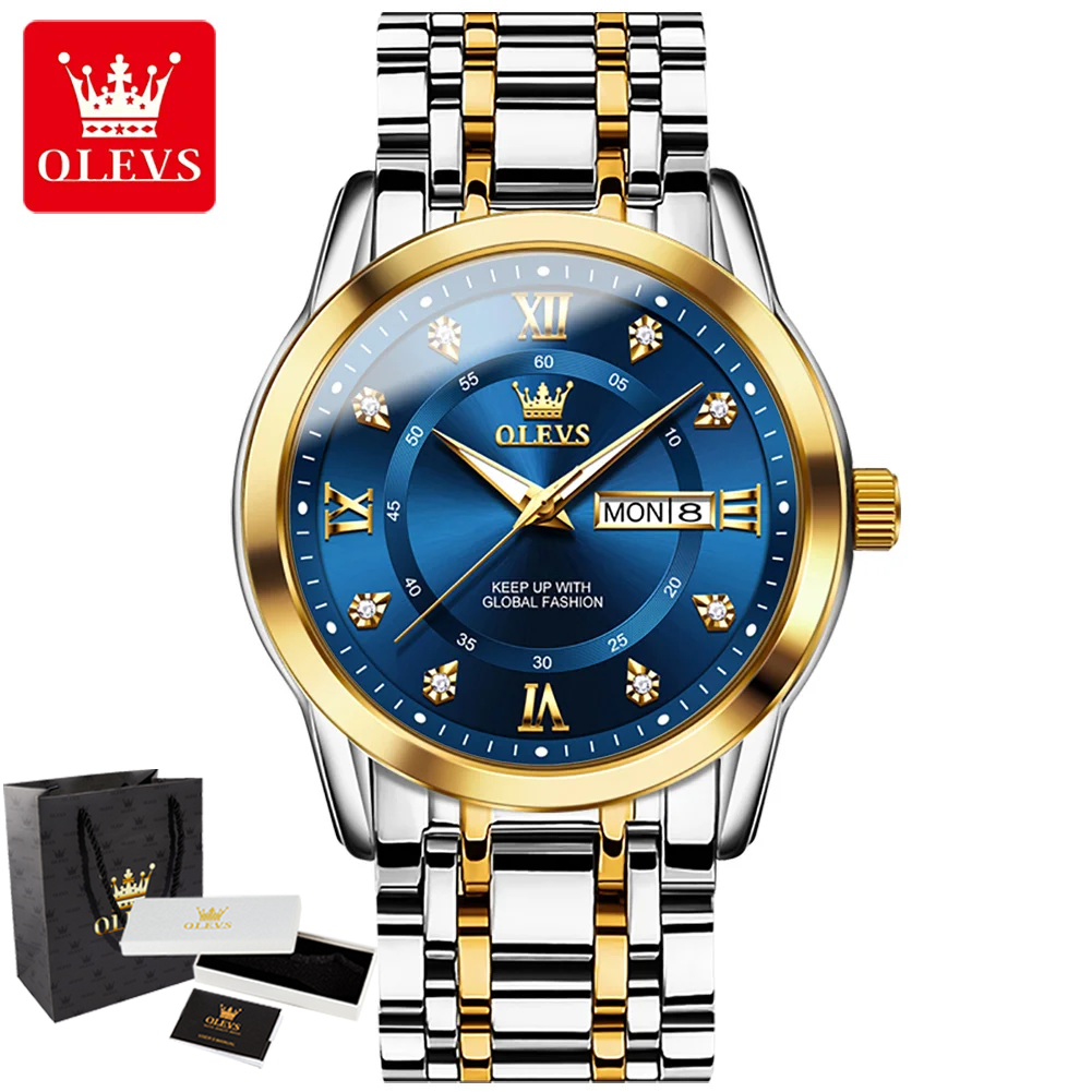 OLEVS 5513 Man Watch Stainless - Luxury Watch Business avis et prix