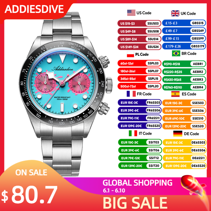 ADDIESDIVE 2026 New VK64 Quart - Zero Luxury Watch avis et prix