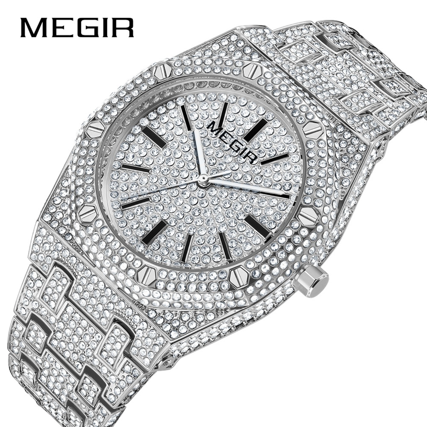MEGIR Luxury Quartz Rhinestone - Luxury Watch Business avis et prix