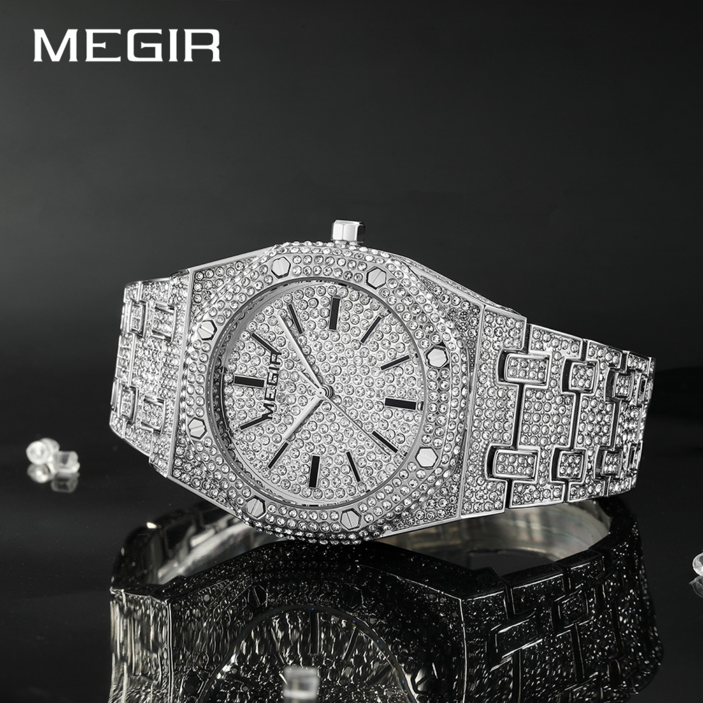 MEGIR Luxury Quartz Rhinestone - Luxury Watch Business avis et prix