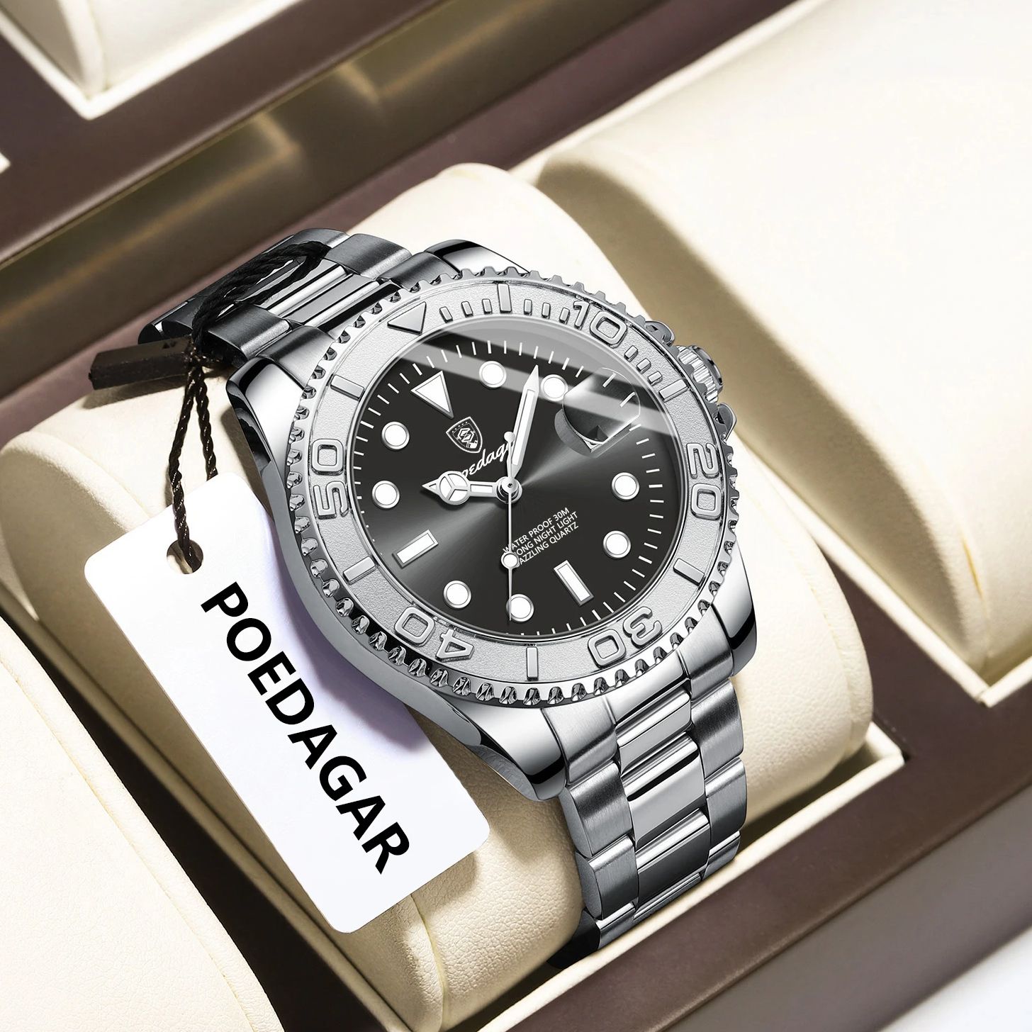 POEDAGAR Trendy Sport Man Watc - Luxury Watch Business avis et prix