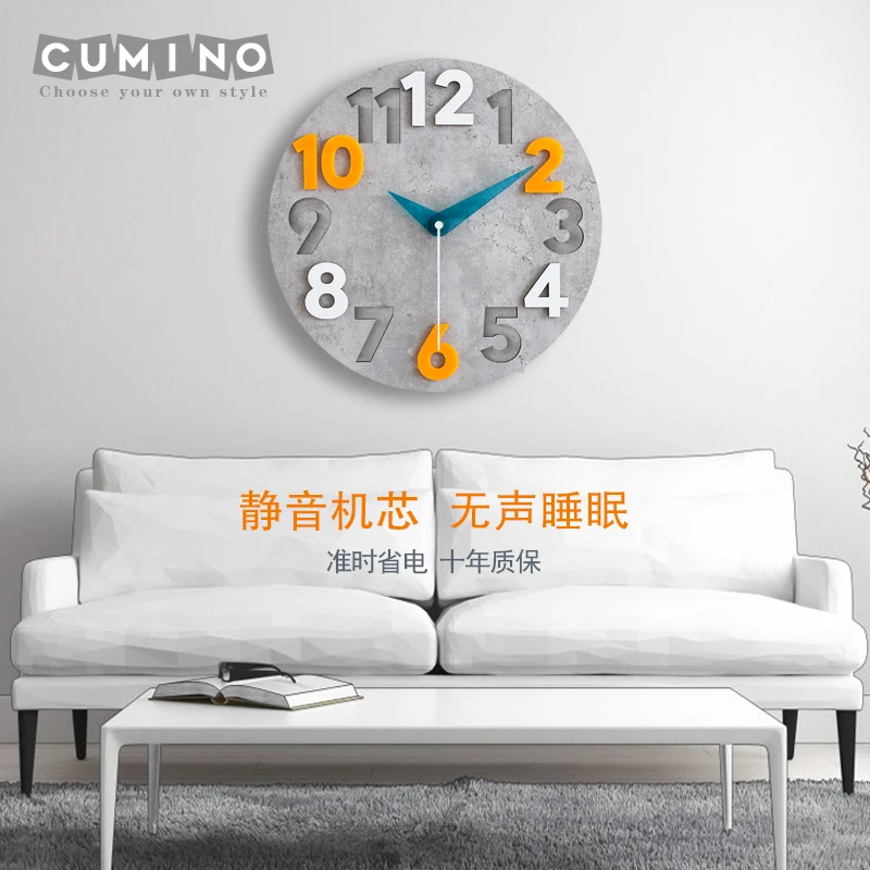 Modern 3d Wall Clock Wood Cloc - Luxury Watch Europe avis et prix