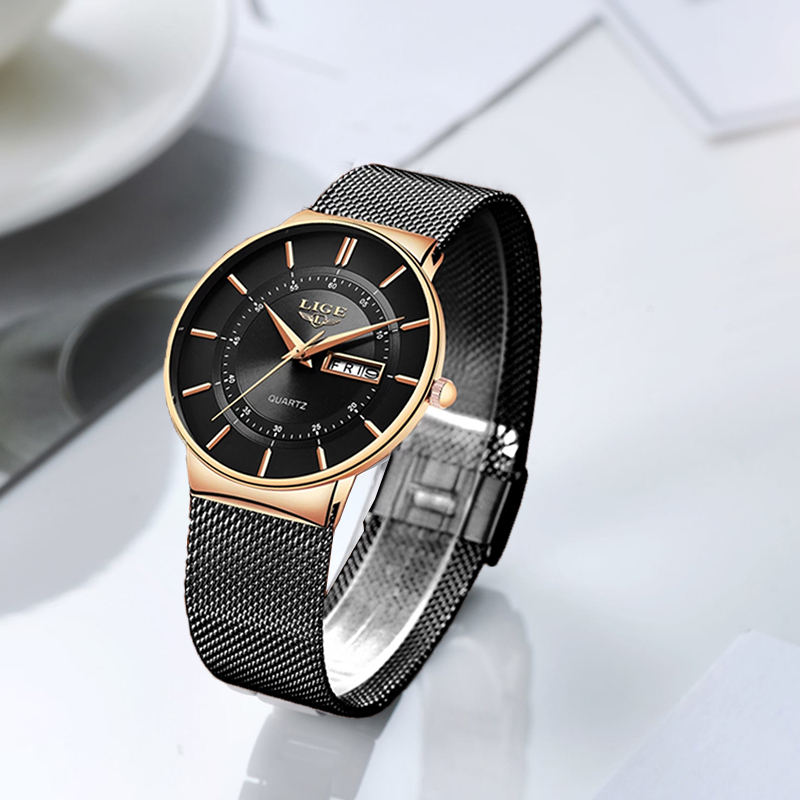 LIGE Women Watches Luxury Bran - Luxury Quartz Watch Brands avis et prix