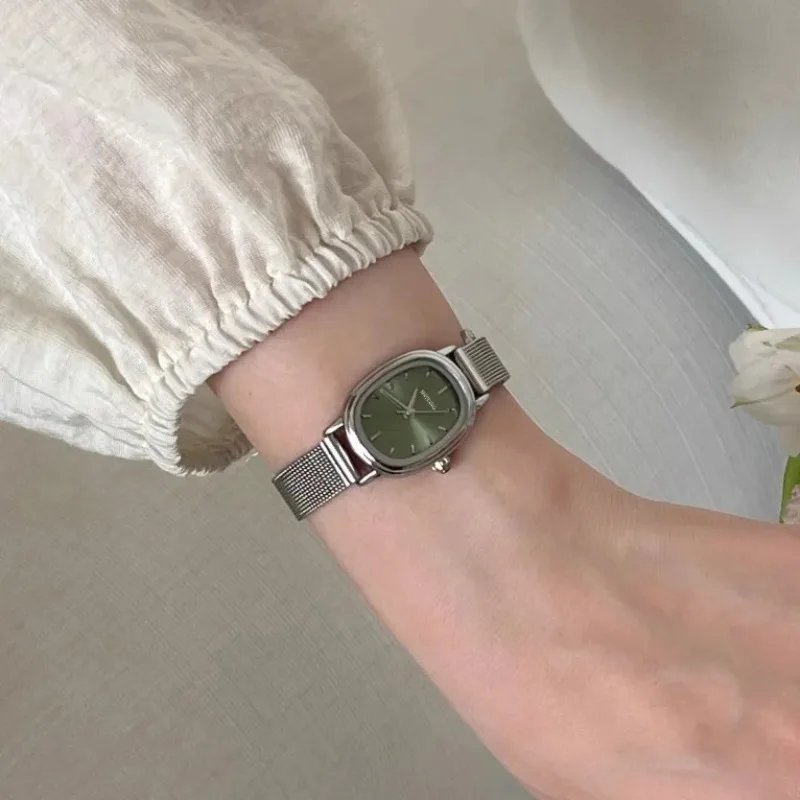 Small Oval Dial Green Watch Si - Luxury Quartz Watch Brands avis et prix