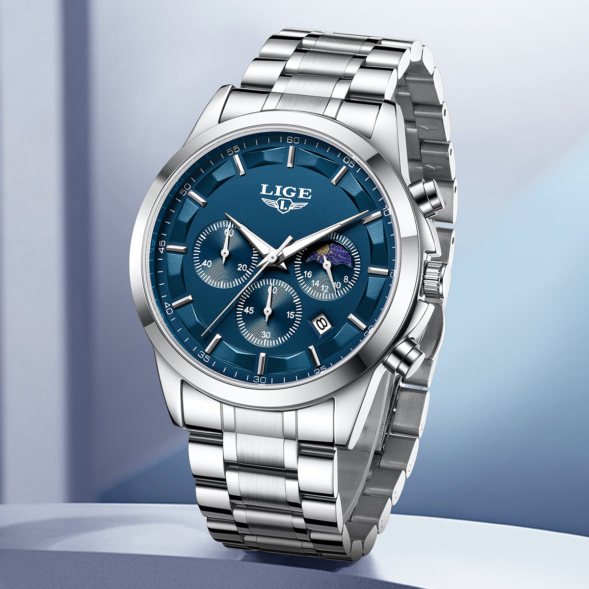 LIGE Luxury Fashion Quartz Man - Luxury Watch Business avis et prix